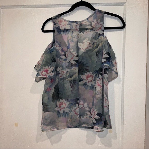 Show Me Your Mumu Cold Shoulder Top - Water Lily - Picture 2 of 3